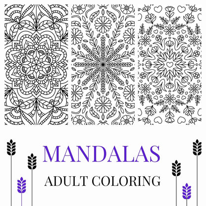 Mandalas Adult Coloring Book .  Digital Printing Market