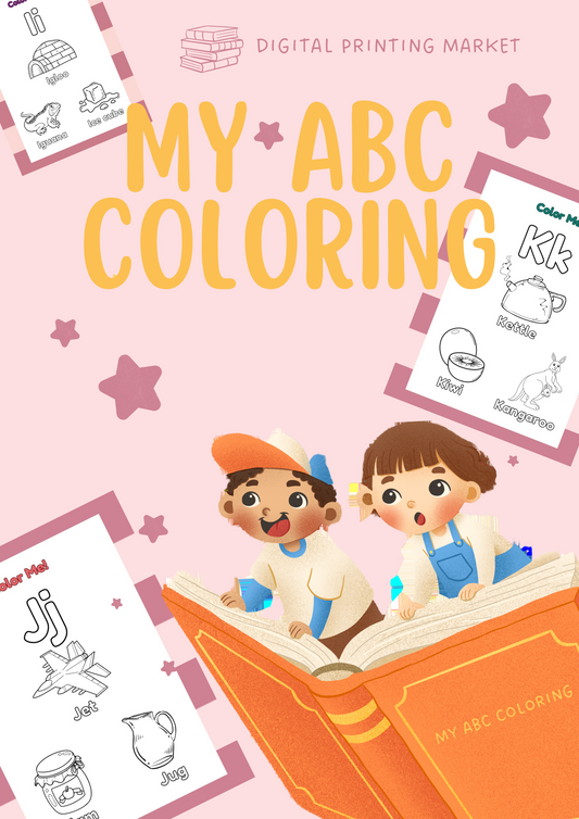 My ABC Coloring Booklet  .  Digital Printing Market