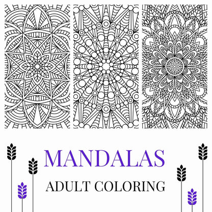 Mandalas Adult Coloring Book .  Digital Printing Market