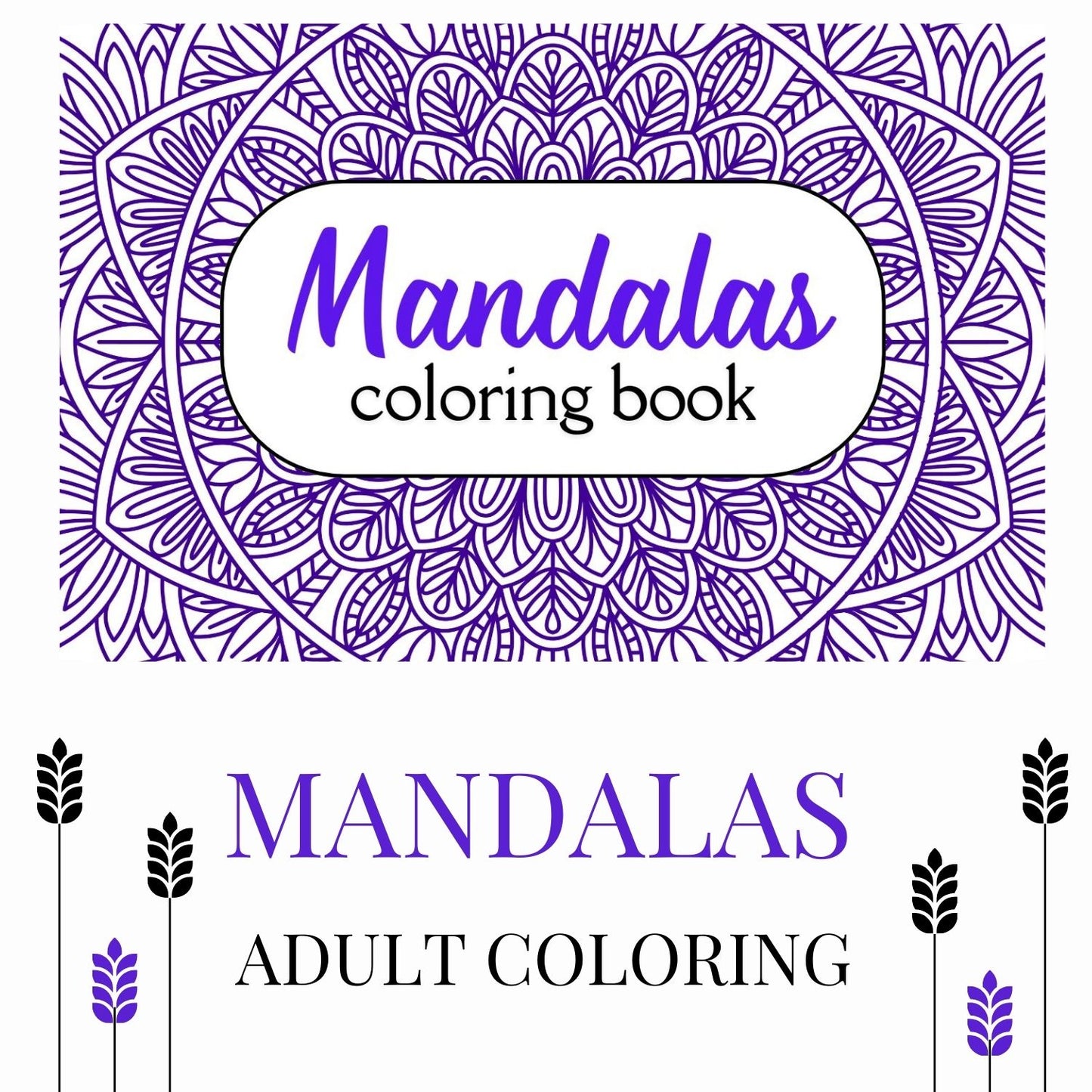 Mandalas Adult Coloring Book .  Digital Printing Market