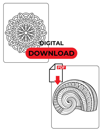 Coloring Book For Adults : 70 Mandalas . Digital Printing Market