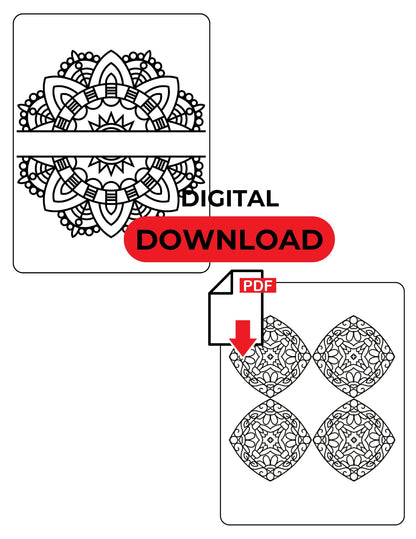 Coloring Book For Adults : 70 Mandalas . Digital Printing Market