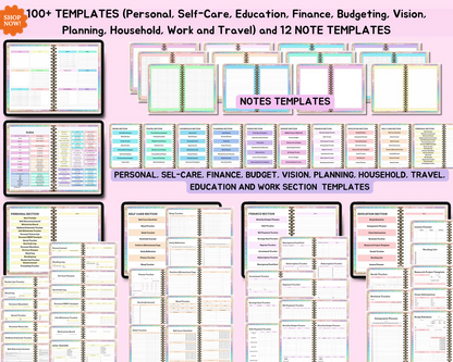 All In One Digital Planner 2025, 2026, 2027 , Digital Journal, Digital Goodnotes .