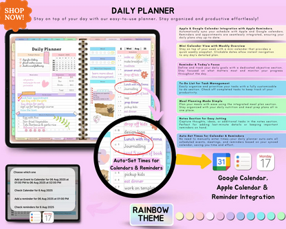 All In One Digital Planner 2025, 2026, 2027 , Digital Journal, Digital Goodnotes .